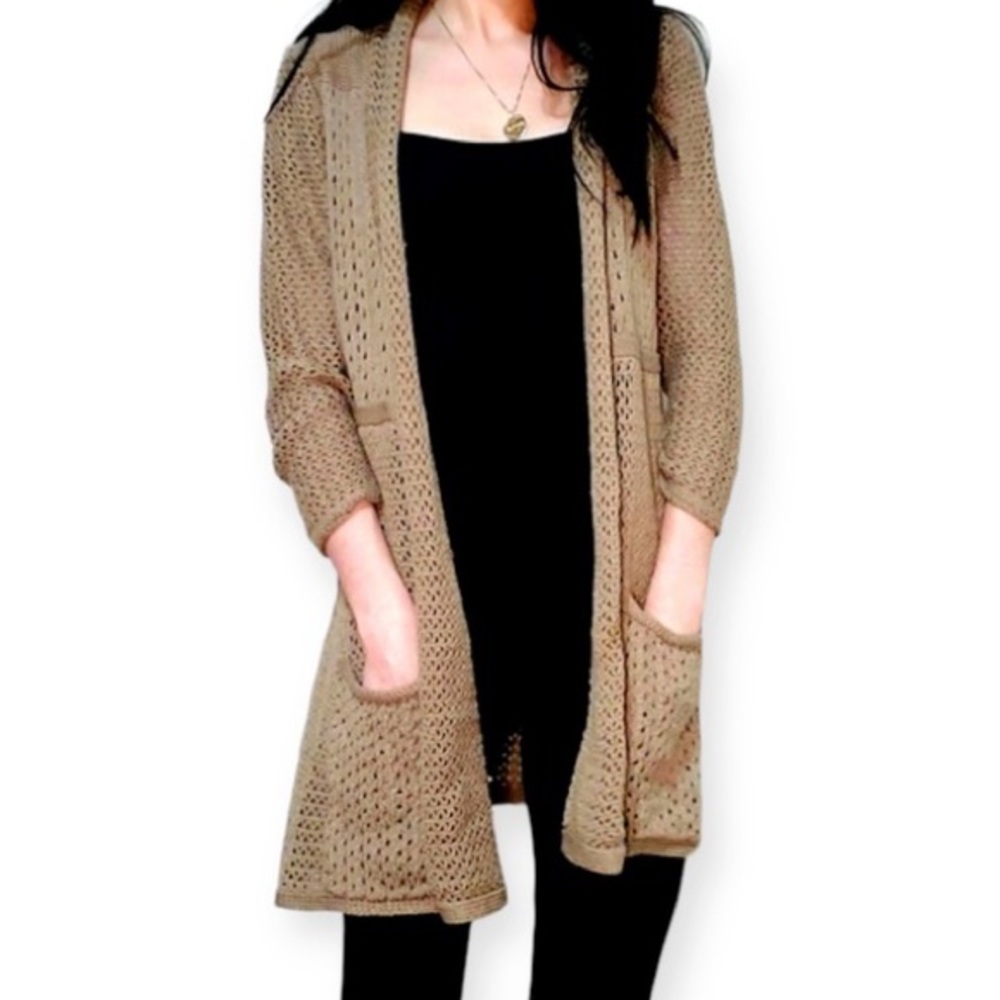 Anthro Angel of the North Matinee Crochet Cardigan